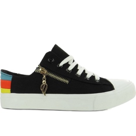 Baskets colorées W04 Noir le noir