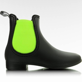 Bottes de Wellington PT27-KAL CZARNO-zielone noir