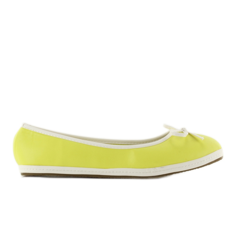 Ballerines à passementerie X663 jaune
