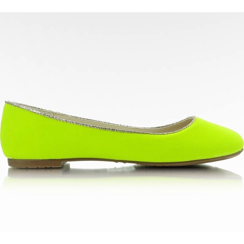 Ballerines au néon LX-1D126-21 Jaune fluo