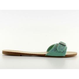 Tongs 128 turquoise bleu