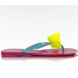 Meliski japonais IR-76 fuchsia rose jaune bleu