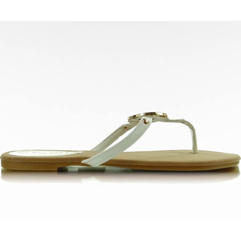 Tongs avec goujons IR-82 blancs blanche