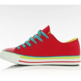 Baskets en toile AN1177, rouge