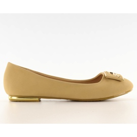 Ballerines avec embellissement E305 beige Ballerines avec embellissement E305 beige