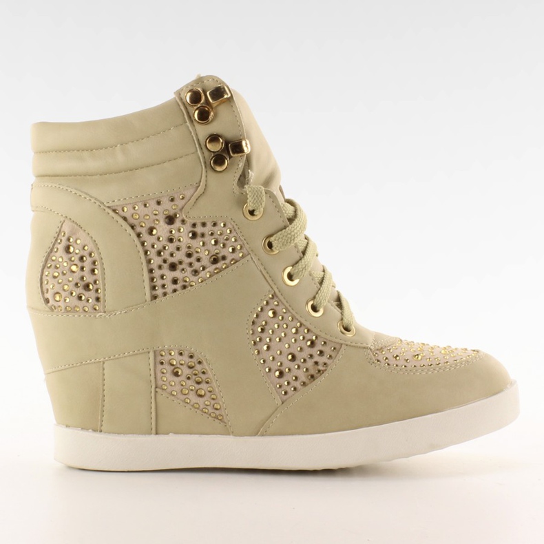 Baskets à crochets 8073 beige