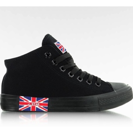 Baskets avec le drapeau N003 Noir