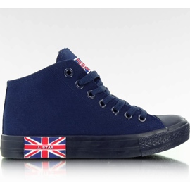 Baskets avec le drapeau N003 Navy bleu marine