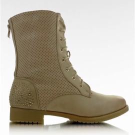 C069 Bottes Ajourées Kaki
