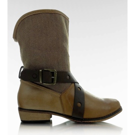 Bottes militaires 11A5508 camel brun