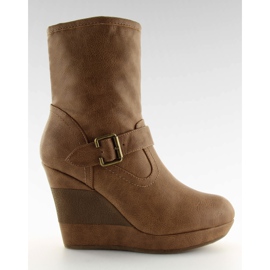 Bottines kotak 888-58 Kaki