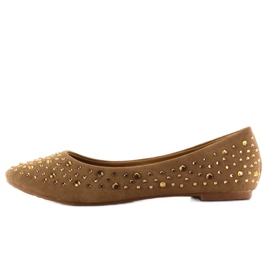 Ballerines avec zircons cubiques A909 kaki Ballerines avec zircons cubiques A909 kaki