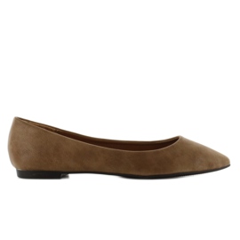 Ballerines à bouts pointus lisses HY-1505 kaki
