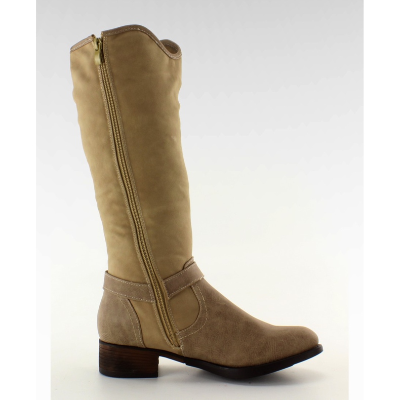 Bottes cuissardes 7585-1 beige