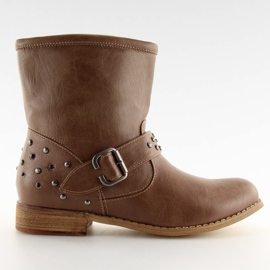 Bottes avec rivets 8816SL kaki brun multicolore