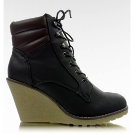 Bottes HP124C noires bicolores le noir brun