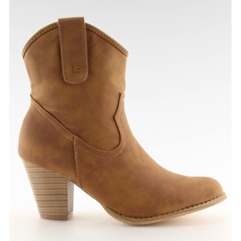 Bottes de cowboy élégantes HP8443 camel brun multicolore