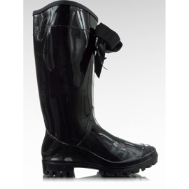 B812-10 Galoches brillants noirs le noir
