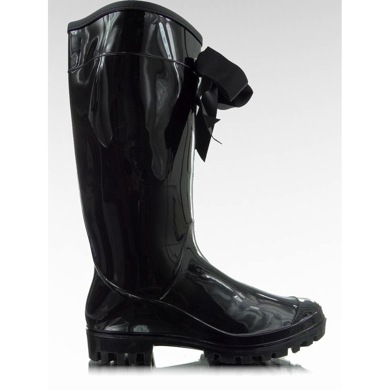 B812-10 Galoches brillants noirs le noir