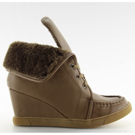 Bottes à lacets 08134 kaki brun multicolore
