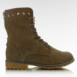 Travailleurs avec la fermeture éclair kaki Q1902 brun multicolore