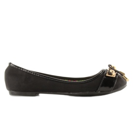 Ballerines accessoires dorés Y20-21B Noir