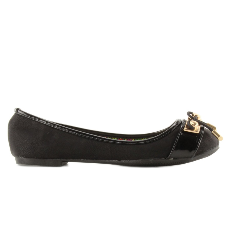 Ballerines accessoires dorés Y20-21B Noir le noir
