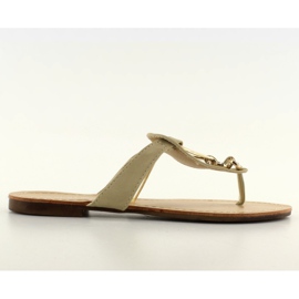 Tongs avec décoration HC-1 beige