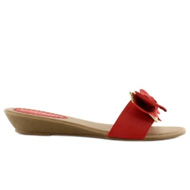 Élégantes pantoufles rouges YC-51