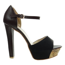 Escarpins sur le poteau VB33035 noir