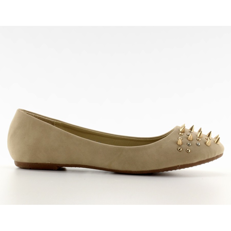 Ballerines avec des goujons kaki HU926