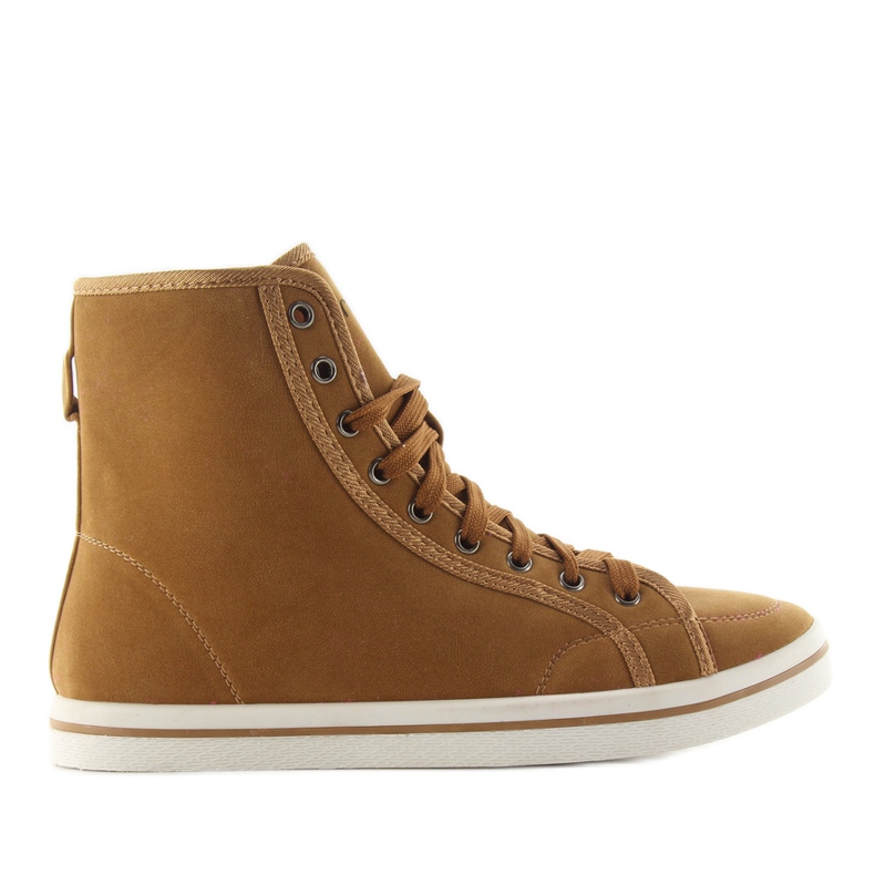 Baskets sur fourrure 8938 camel brun