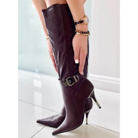 Bottes sur une épingle 5137-75 Marron rouge
