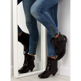 Bottes à l'arc 5196-3V bordeaux brun