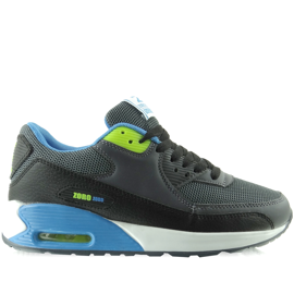 Baskets Air B123 Gris / Mois vert noir