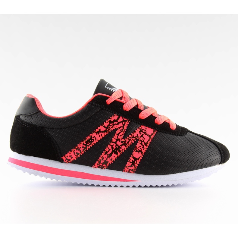 Chaussures de sport B683 très confortables noires rouge le noir