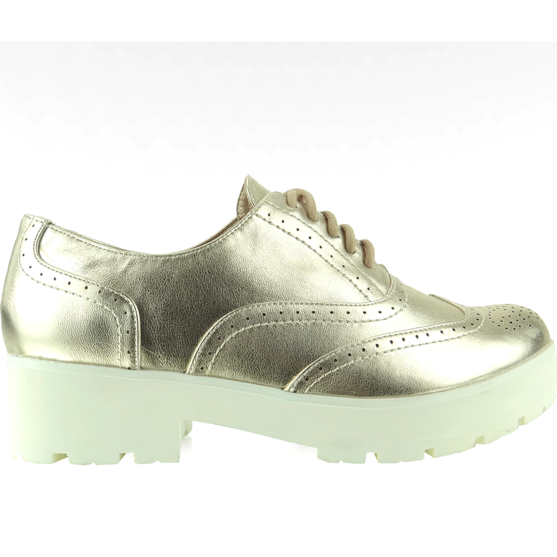 Chaussures à Semelle Haute Lbs1203 Or d'or