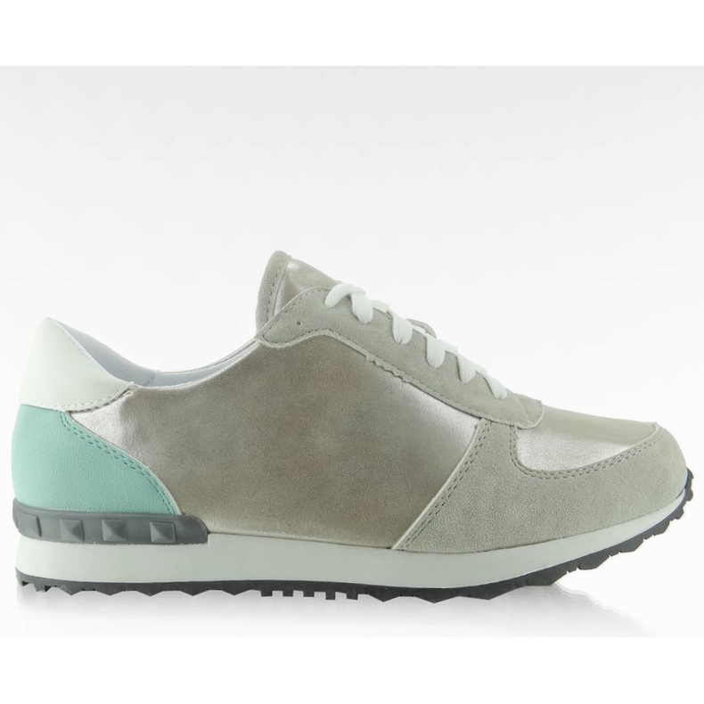 Chaussure de sport teinte pastel Rose clair multicolore gris bleu
