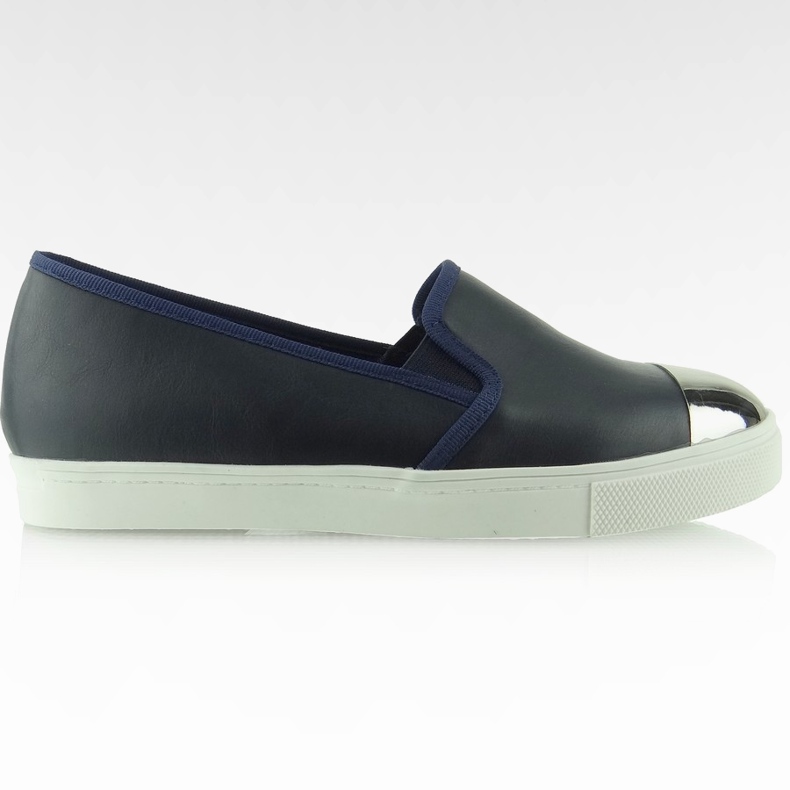 Slip-on avec badge sur les orteils Y632 Marine bleu marin