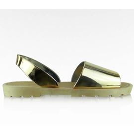 Sandales style miroir T-9117 Beige jaune
