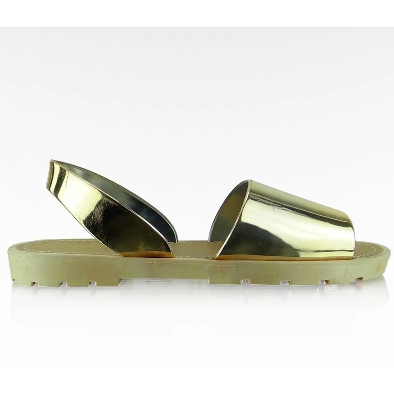 Sandales style miroir T-9117 Beige jaune