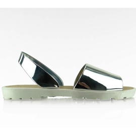 Sandales style miroir T-9117 White gris
