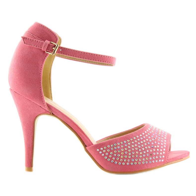 Escarpins ouverts sur épingle F3053 Rose