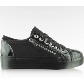 Baskets à talons hauts YDB-27 Noir le noir