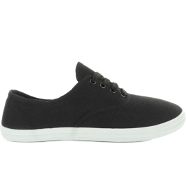 Baskets oxford en toile BS504 Noir le noir