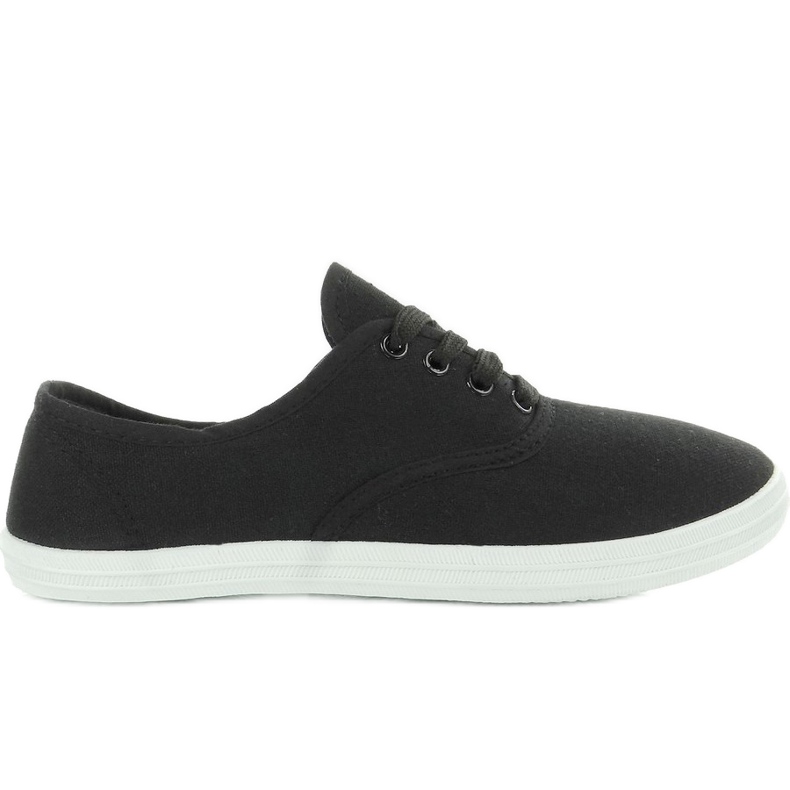 Baskets oxford en toile BS504 Noir le noir