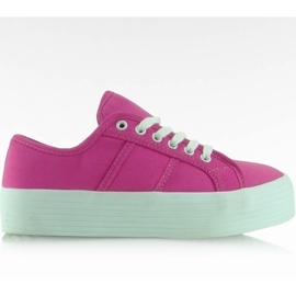 Baskets à hautes semelles F216 Tarmat rose