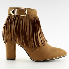 Bottes à franges BL-37 Boucle Camel brun