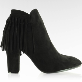 Les bottes avec des franges doivent avoir FA112 Black le noir