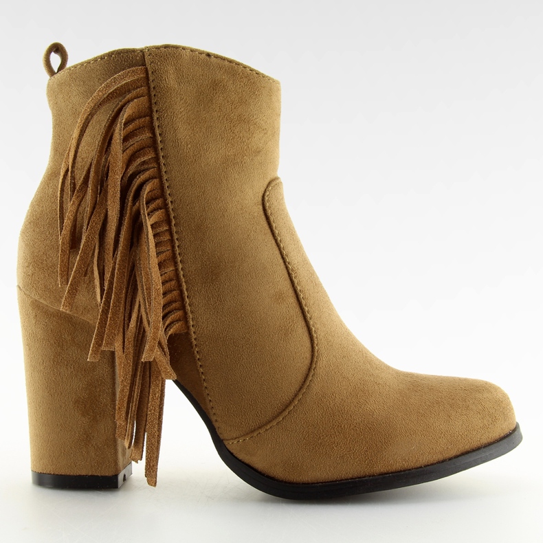 Bottes de cowboy à franges A-238 Camel brun